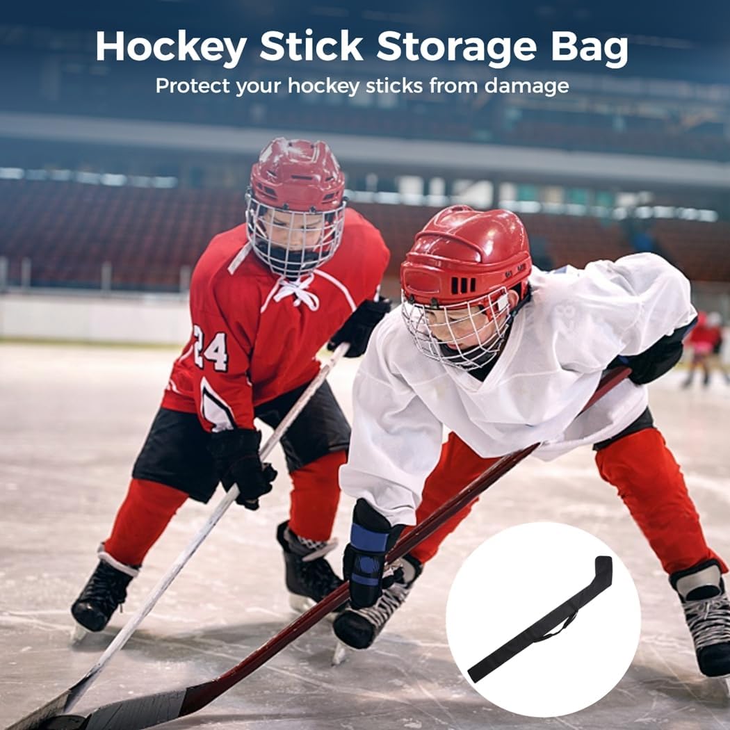 Ice And Field Hockey Carrying Bag, 57 X 13 Inches With Two Shoulder Straps, Perfect For Accessory Storage