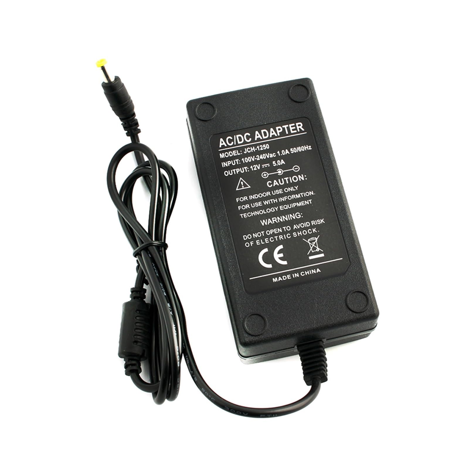 AC 110V 220V DC à 12V adaptateur secteur 1A 2A 3A 5A 6A 8A 12 volts adaptateur alimentation convertisseur chargeur lampe à LED lumière (Color : 12V 5A, Size : US Plug)