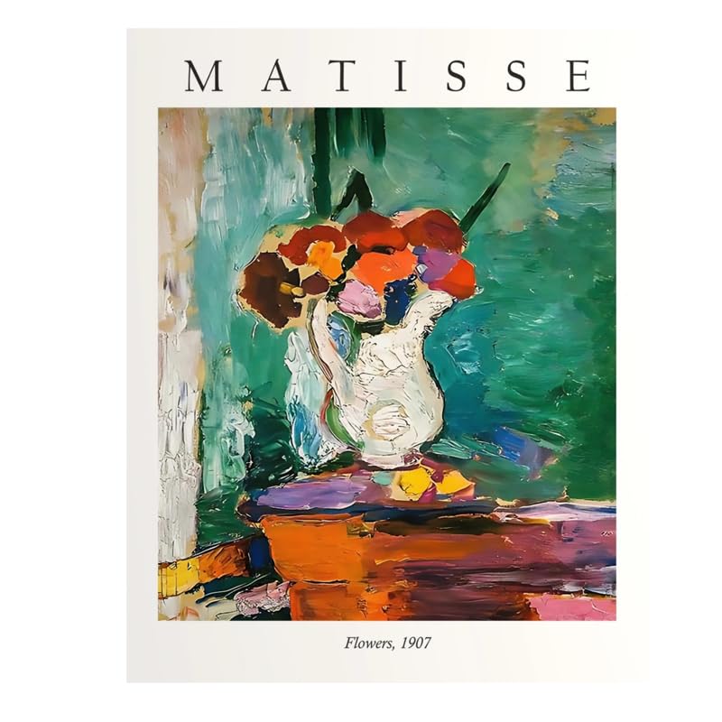 アンリ　ポスター Amazon.co.jp: アンリ・マティス ポスター 花 1907 キャンバス ペイン