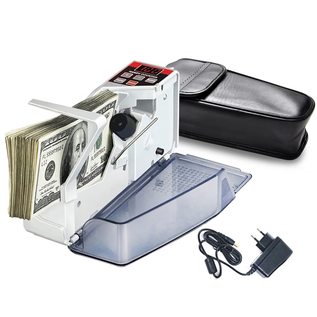 Mini Macchina Portatile per Il conteggio dei Soldi, Macchina Portatile per Il conteggio dei Contanti del registratore di Banconote, Conta Solo la Funzione delle Banconote, modalità Batch