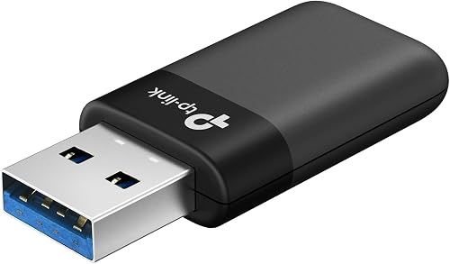 TP-Link AX1800 Wi-Fi 6 USB WiFi Adapter for Desktop PC (Archer TX23U) – Dual-Band Wireless Adapter, Up to 1.8 Gbps (5GHz, 2.4GHz), USB 3.0, Plug and Play, Compact Design, WPA3, Supports Windows 11/10