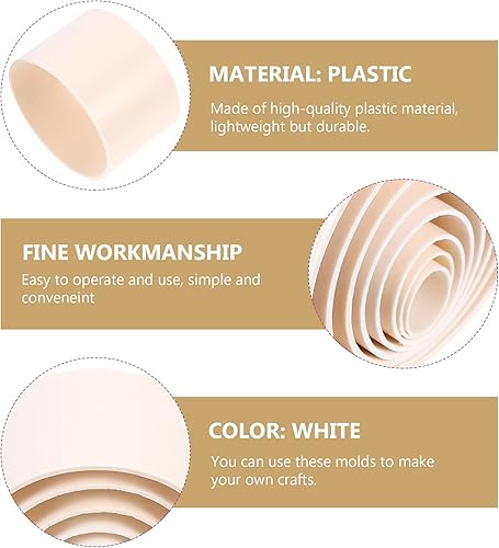 Miniatura 6 de EXCEART 16 Uds. Herramienta para hacer flores, tubos de plástico, 8 tamaños, herramienta de fabricación de flores de nailon, accesorio de flores de