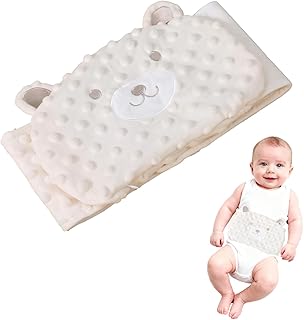 Ruvan Baby Wärmflasche Anti-Kolik Wärmegürtel, Wärmekissen Bauch Baby, Erleichterung Bauchschmerzen, Blähungen, Kolik, Verdauungsstörungen, Mit Natürlicher Füllung, Heißwasserbrennungen Verhindern