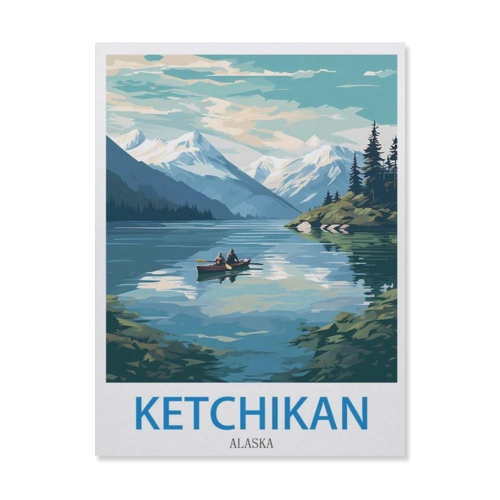 Metal Sign，Ketchikan Alaska，Vintage Tin Sign Home Kitchen Bar Cafe Club Cave Wall Decor(15x30cm）6x12 inch-EF63
