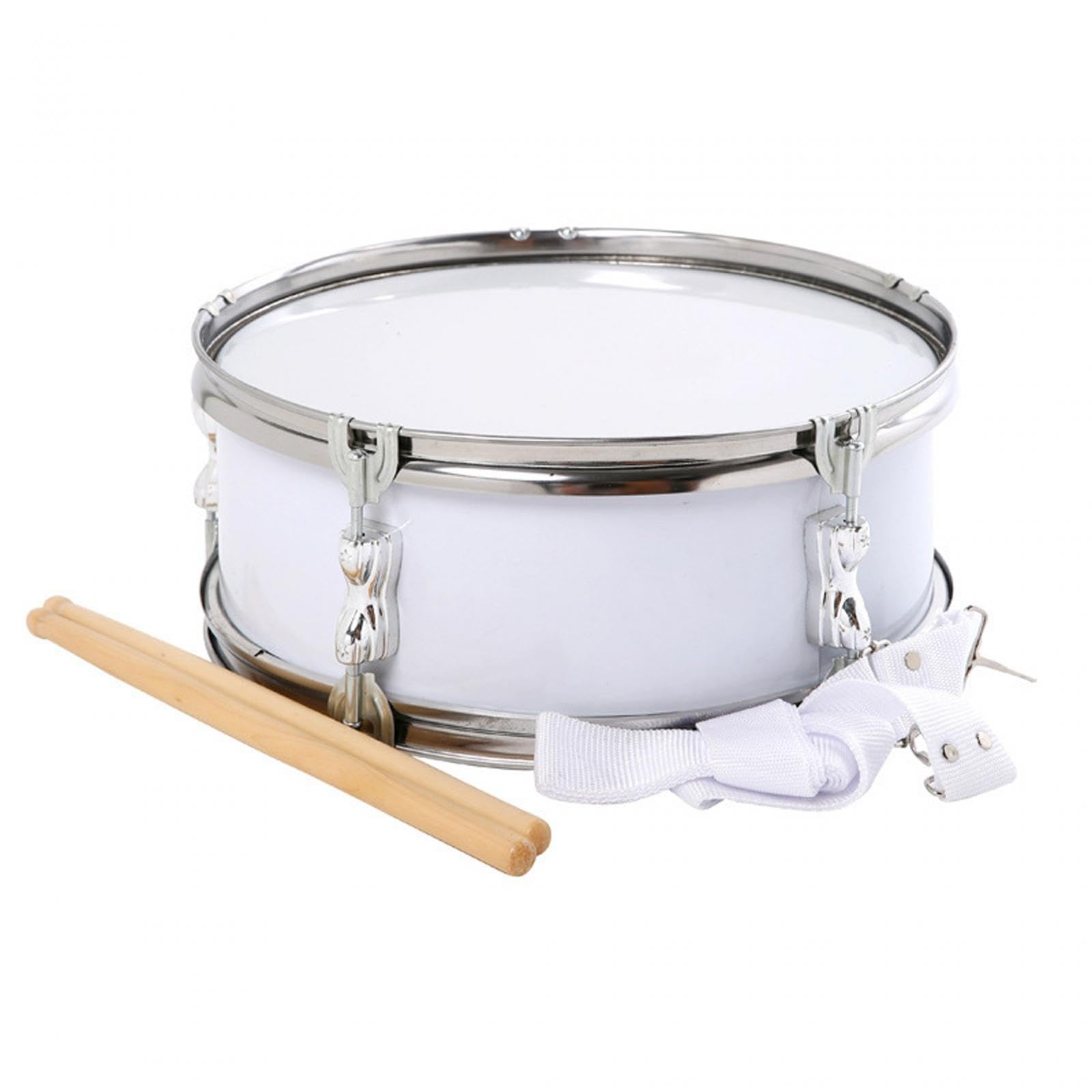 F Fityle Instrumento Musical de Aprendizaje Profesional, Tambor de percusión para niños y jóvenes, Blanco Perla
