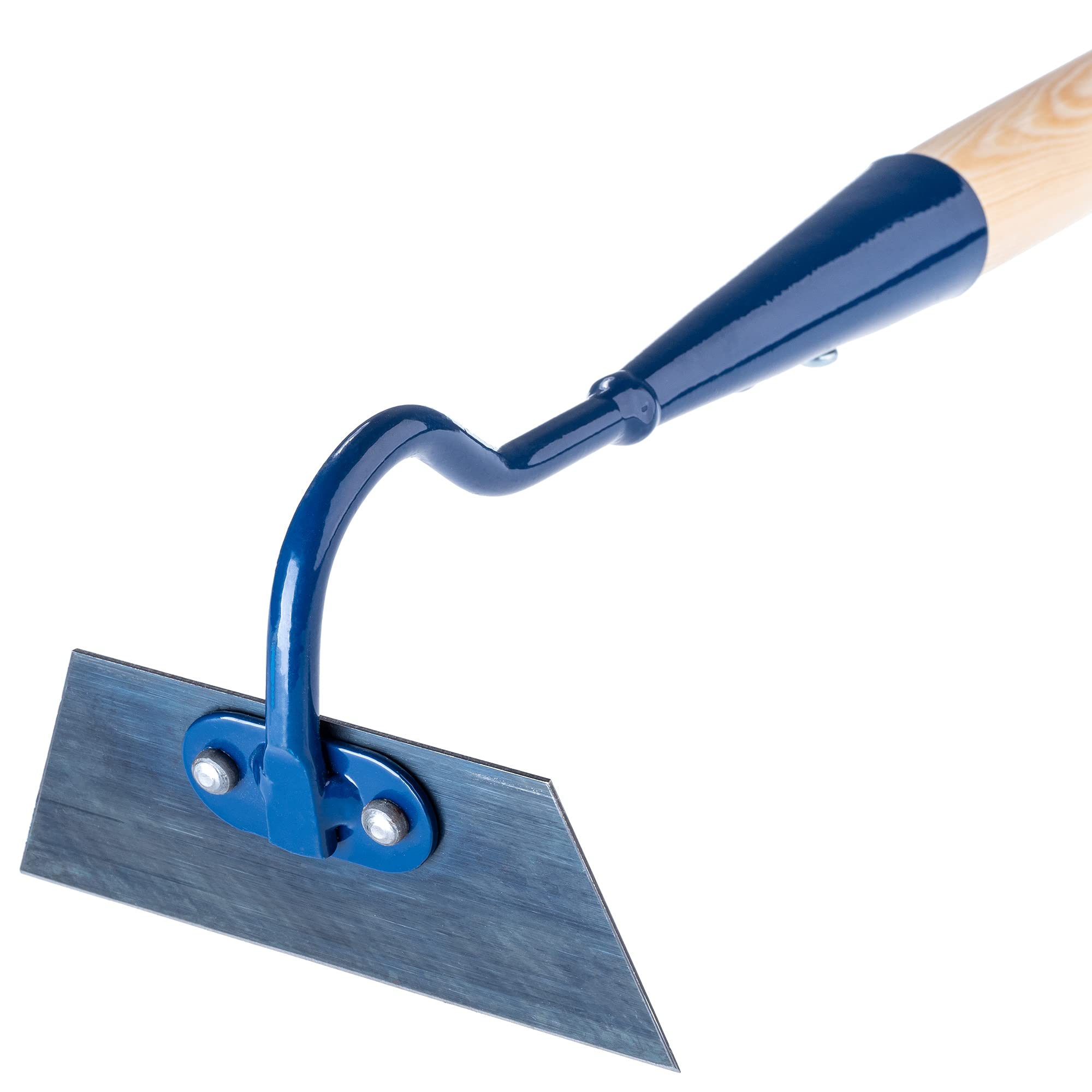 KADAX Garden Hoe Fatta di Metallo, Legno con Un Gambo Fatto di Legno, Erba allentarsi, ventilare e diserbo Pavimento, Accessori Rimuovere Le (W: 12 cm, Forma trapezoile)