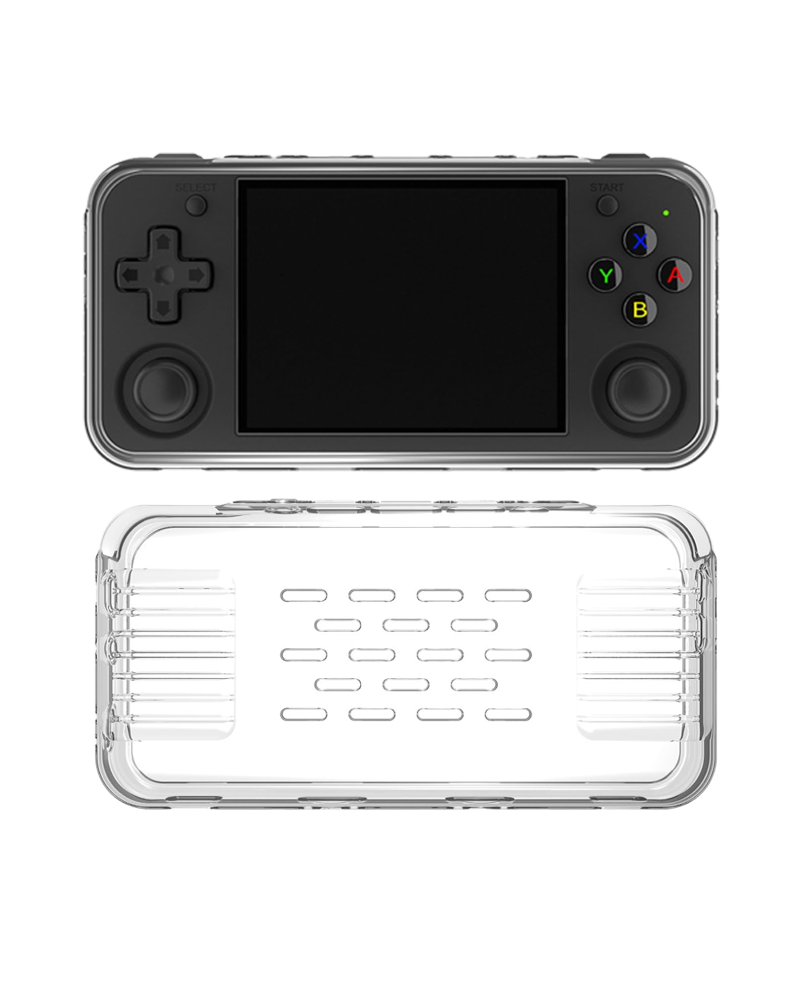 Etui ochronne do przenośnej konsoli do gier ANBERNIC RG35XX H, etui ochronne yystao z TPU kompatybilne z ANBERNIC RG35XX H, z paskiem do zawieszenia, pyłoszczelne, odporne na uderzenia i trwałe