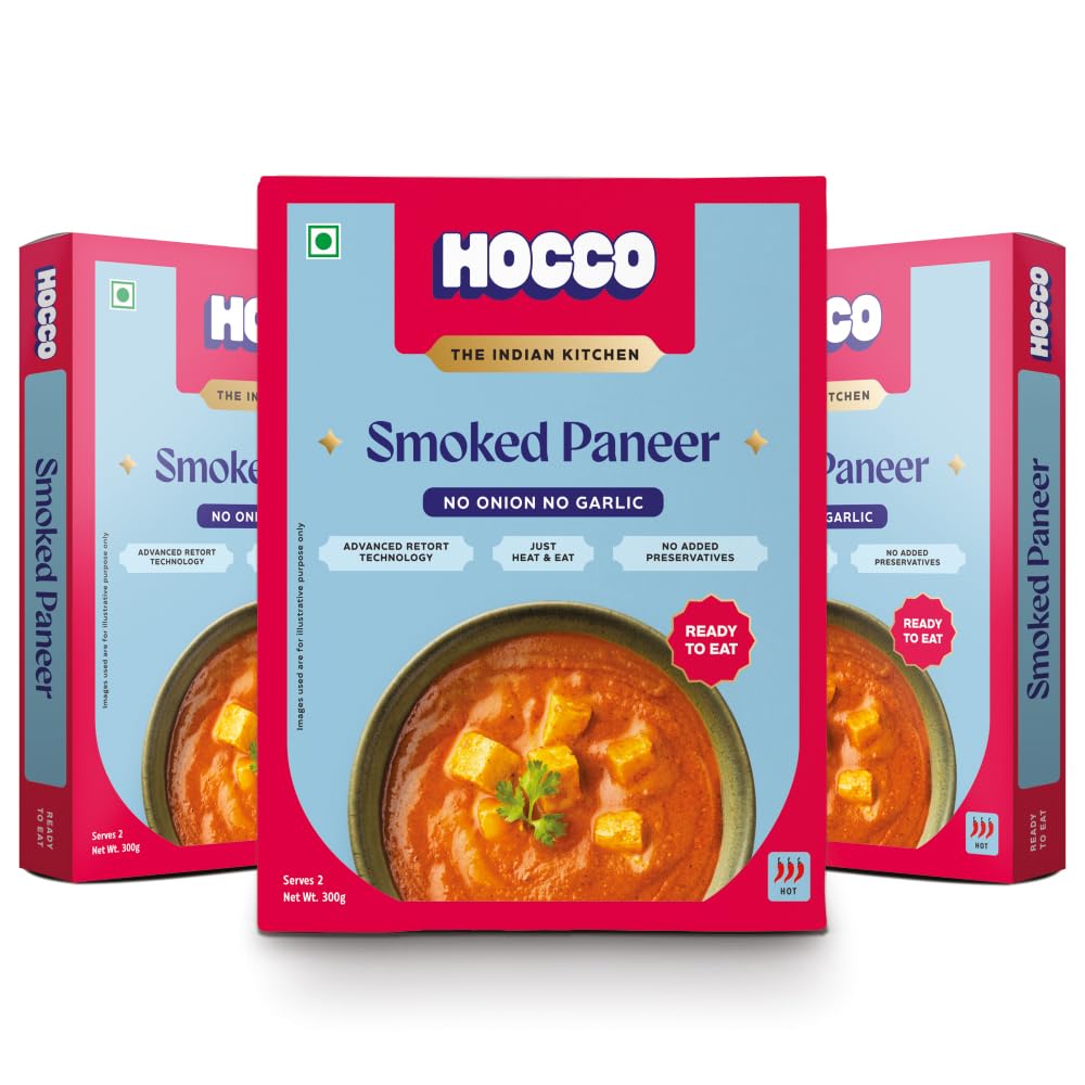 HOCCO Ready To Eat Jain Smoked Paneer | Just Heat & Eat | No Added Perservatives & Colour | Ready To Cook & Eat | Just Add Hot Water & Meal Ready In 5 Minutes | Microwaveable_Serves 2 People -300 gm Pack Of 3-image-25