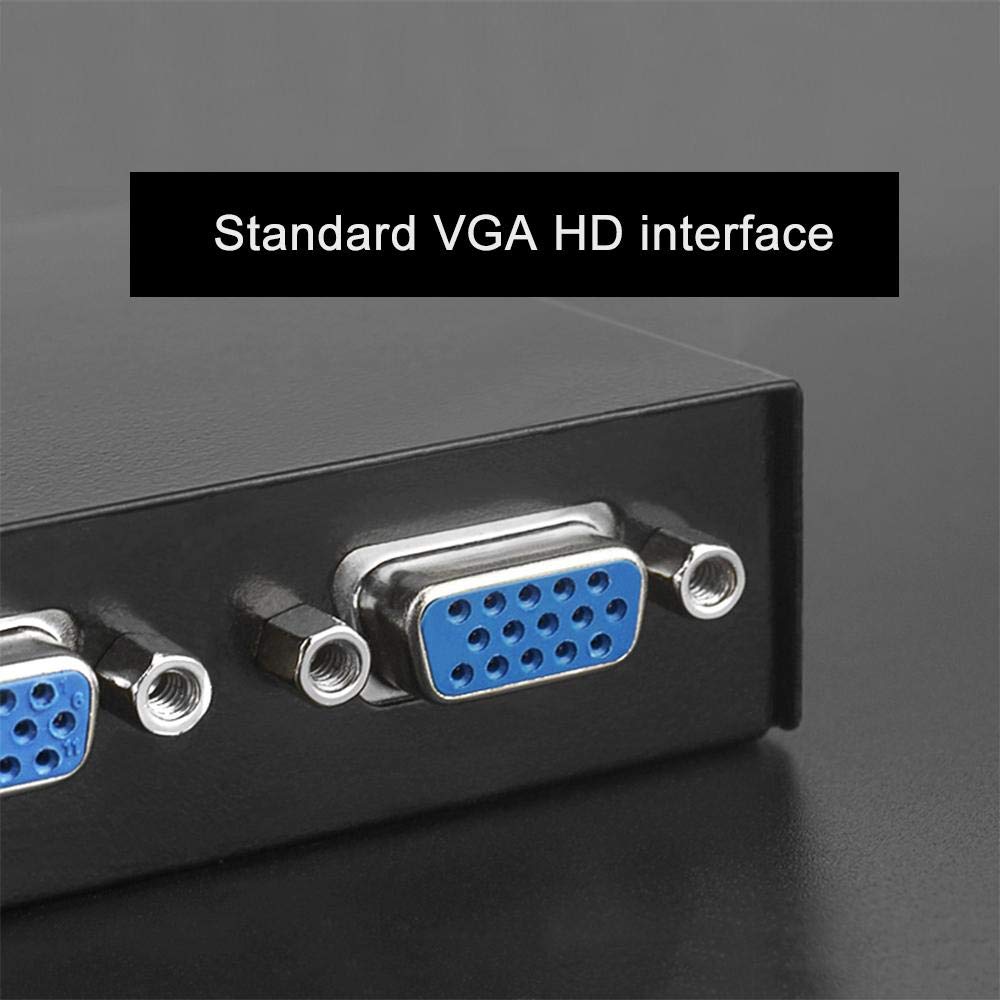 4 Port VGA Switch Audio Video Switcher 