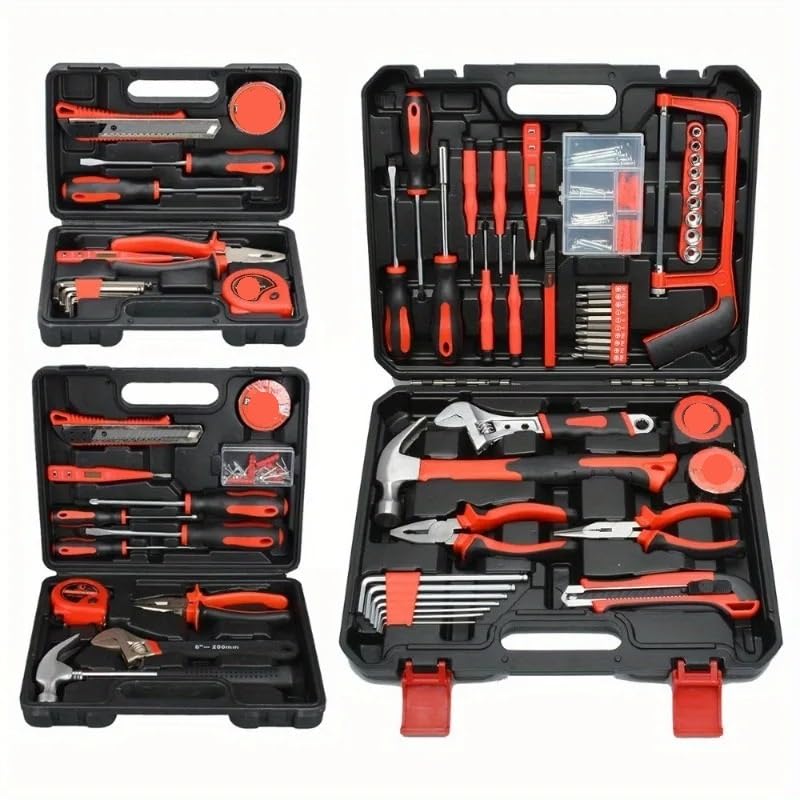 Set utensili multiuso 1 set di strumenti hardware per la casa, cassetta degli attrezzi per manutenzione professionale, riparazione automatica, custodia(13pcs)