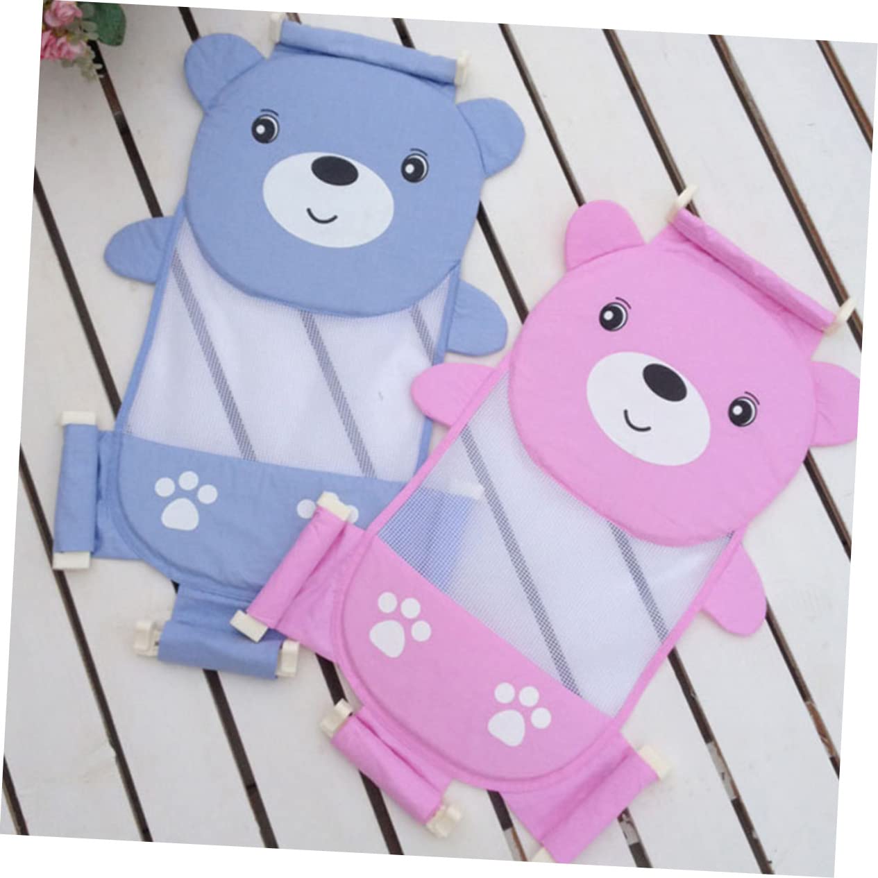 HEMOTON Cartoon Bath Tub Pad Bathing Support Mat for Portable Lightweight Bath