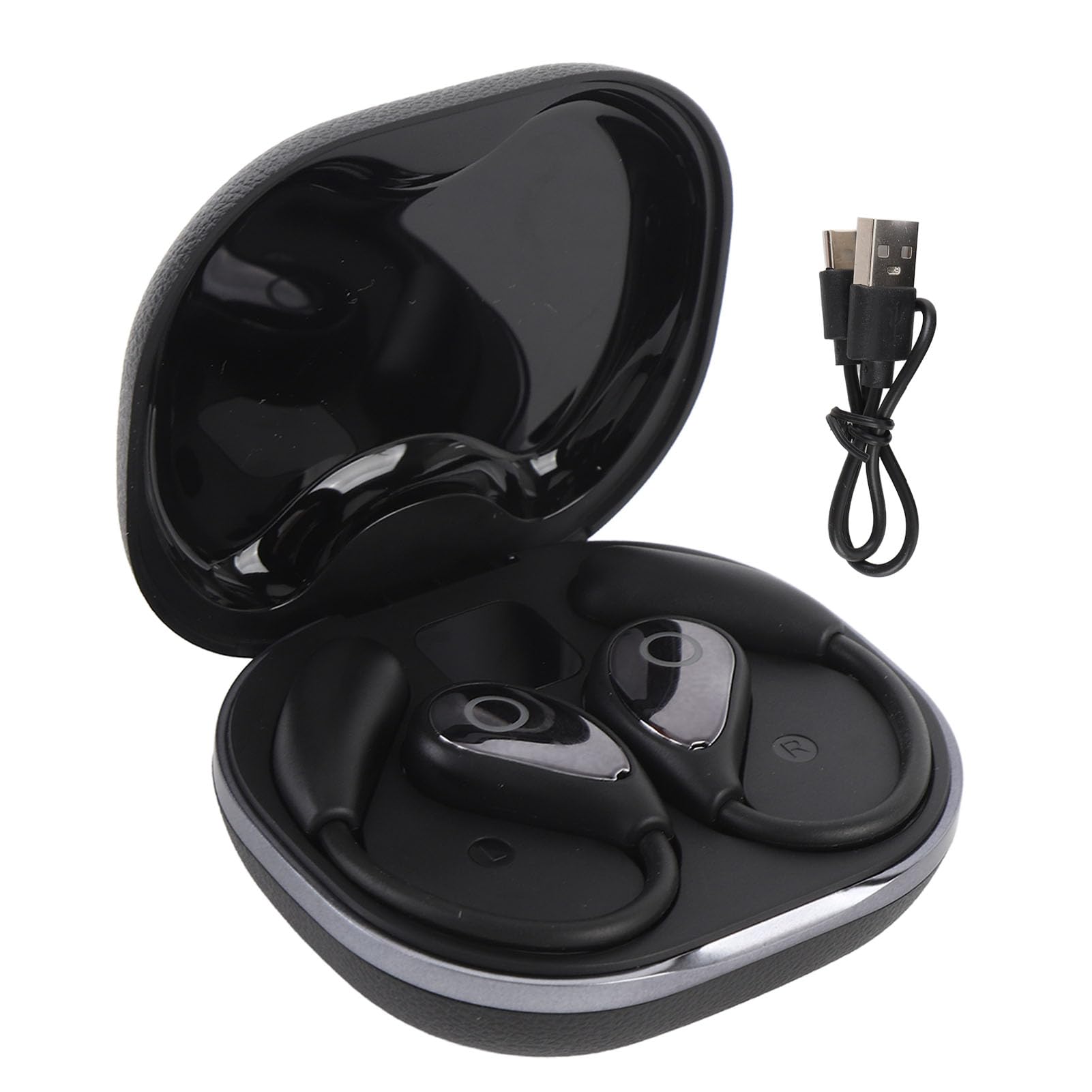 Cryfokt Auricolari per Traduzione Bluetooth Avanzati 144 Lingue 70 Accenti per Comunicazioni Facili per Viaggi e Affari 2 unità (BLACK)