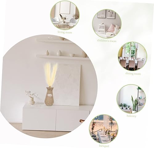 Miniatura 6 de ULDIGI 50pcs Simulated Reed Grass Artificial Branches Plants Pampas Grass Decor Tall Fluffy Fake Plants Reed Pampas Grass Dried Flowers Artificial