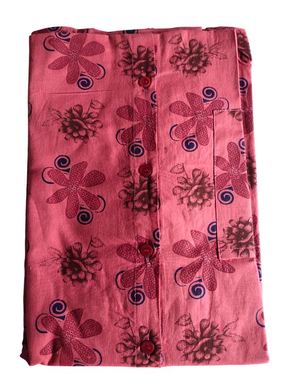 Image of MENMAII Women's [Free Size] Full Open /Front Buttoned [a Kind of Adaptive Clothing] Multipurpose Nighty for Maternity /Pregnancy /Elderly /Patient /Feeding /Hospital Purpose Nighty