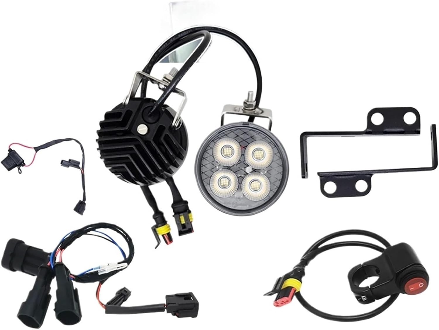 Auxiliary Light Kit W Connector Compatible With Fit For Transalp XL750(12W Day white)