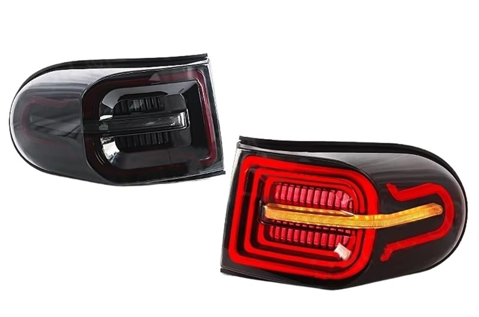 Conjunto Luces Traseras Para Toyota FJ Para Cruiser (2007-2017) 12 V. Traseras LED Posición Marcha Atrás Freno Intermitentes Dinámicos Y Advertencia