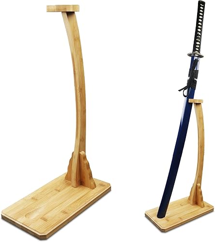 Miniatura 1 de Exhibición vertical de lujo de la espada del soporte de la Katana del estilo del Sho