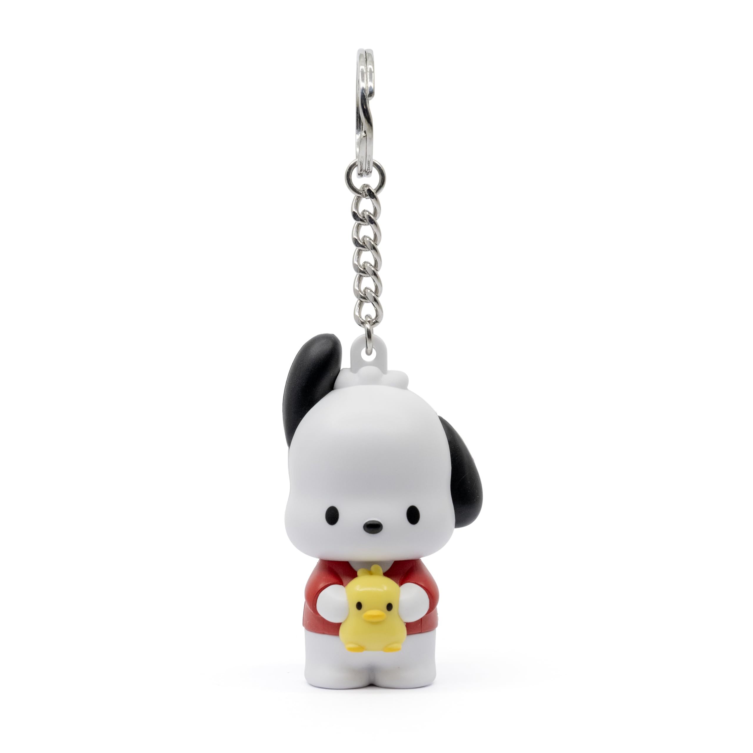 YuMe Hello Kitty & Friends Keychain - Pochacco | Pocket Hero Window Series Accessories for Kids Age 4+ | Metal Keyring & Rubber Doll Figure | Collectable Sanrio Gift | Get all 6 Cute Characters