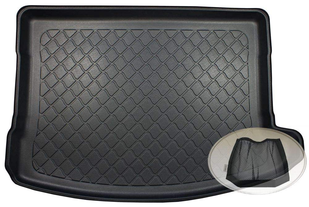 Z3289303 Gummierte Kofferraumwanne fahrzeugspezifisch + Klett-Organizer (Laderaumwanne, Kofferraummatte)