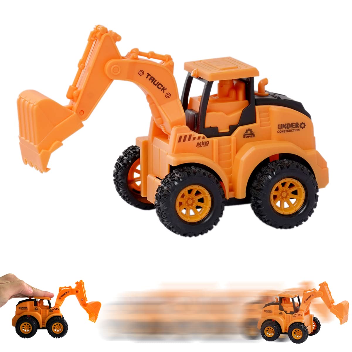 Tassino Construction Vehicles Toy for Kids Press and Go Engineering Trucks Toy Unbreakable Construction Engineering Car Toy for Children Aged 3 Years up (Excavator) (B0BW8RJ46Z) Amazon Price History, Amazon Price Tracker