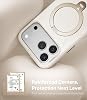 TORRAS Q3 Silicona para iPhone 17 Pro Funda con Soporte Magnético 360 | Compatible con MagSafe, Funda de Silicona Líquida Suave para iPhone 17 Pro, Cubierta de Control de Cámara, Marfil Claro 3