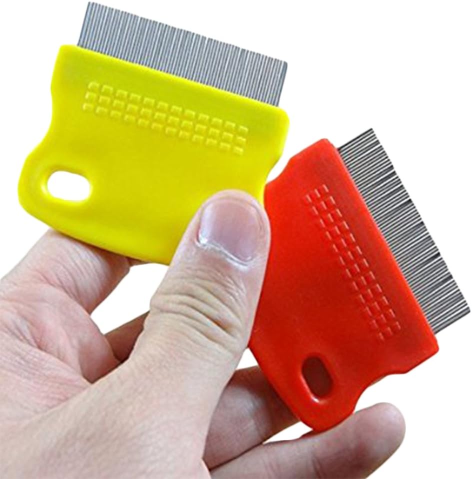 Jugtech 2PCS Pet Dog Cat Flea Combs Fine Teeth Grooming Tool