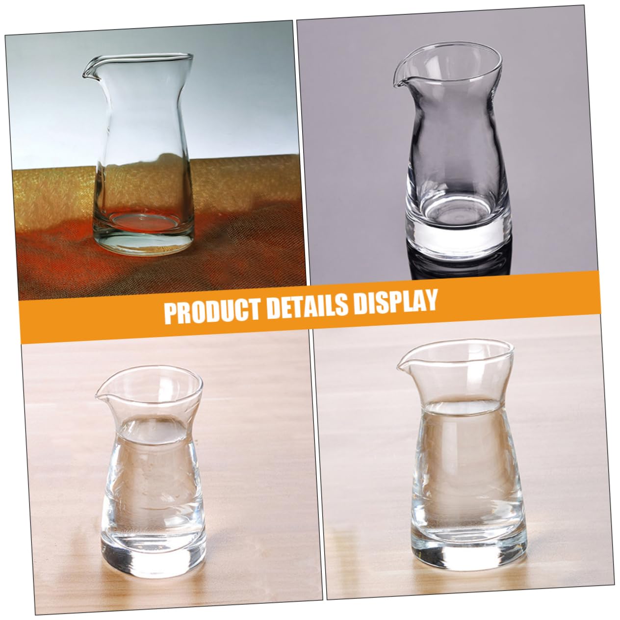 6 Stück Glas Milchrahmkännchen 80ml für Soße und Getränke