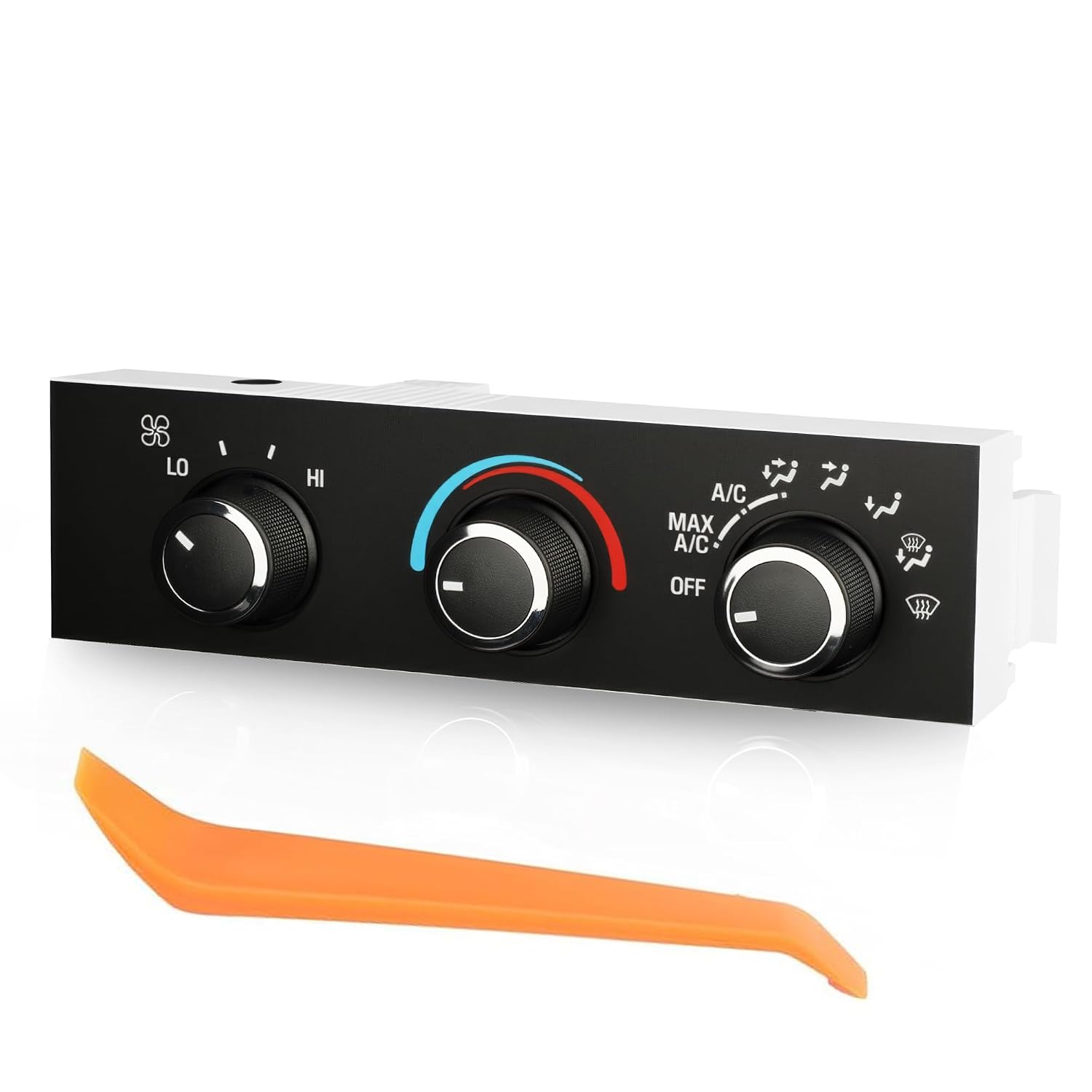 Front Climate Control Module A/C Heater Air Conditioning Panel Unit for Chevrolet Express 1500 2500 3500 C4500 C5500 C6500 for GMC Savana 1500 2500 3500 Heater A/C Control Switch 599-217, 15773678