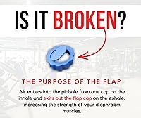 Vista 4 de O2Trainer Breathing Muscle Training Device Lung Power & Endurance Tool for Athletes, Singers & High-Altitude Performance Diaphragmatic