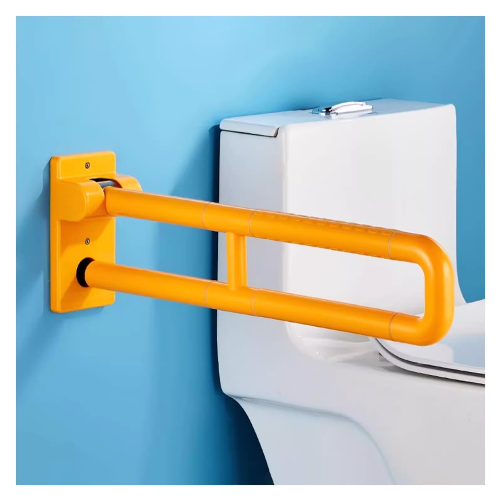 Barra de seguridad abatible de acero inoxidable para baño, pasamanos de agarre seguro para personas mayores y discapacitados