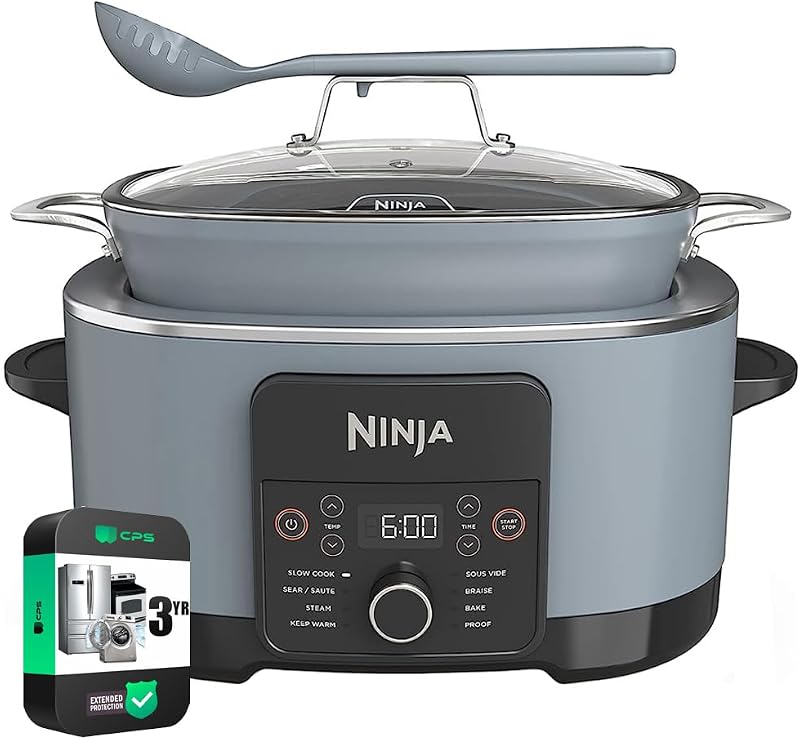 Ninja MC1001 Foodi Possible Slow Cooker PRO Paquete de olla múltiple (renovado) con paquete de protección mejorada CPS de 3 años