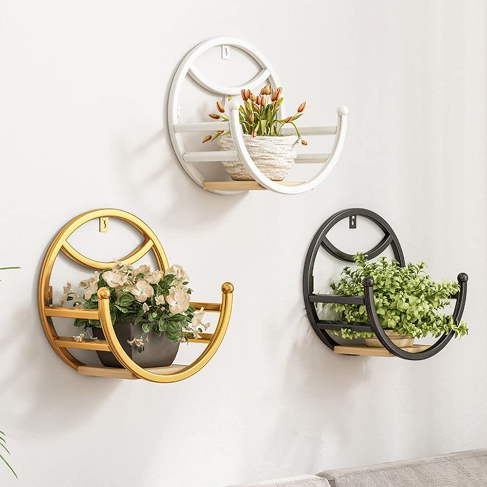 Unique Art Iron Wall Mounted Hanging Planter For Balcony Pot Stand Hanging Plant Flower Pot Stand Holder Set Of 3 (B0BRCR8XYS) Amazon Price History, Amazon Price Tracker