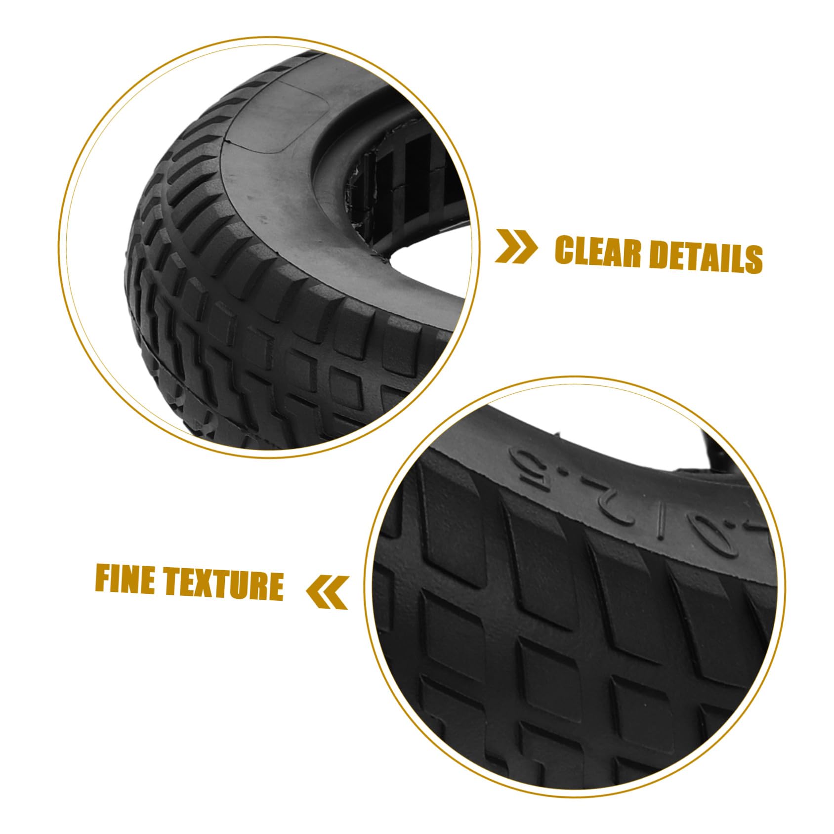 Pneu de Trottinette Électrique Pneu Plein Anti-crevaison Caoutchouc Alvéolé Absorbant les Chocs pour Trottinette Polyvalente
