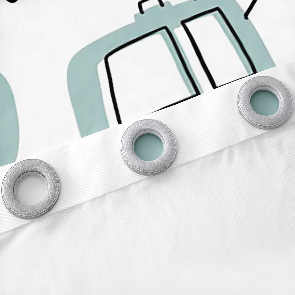 Tende per bambini con motivi di automobili 132 x 228 cm 2 pannelli