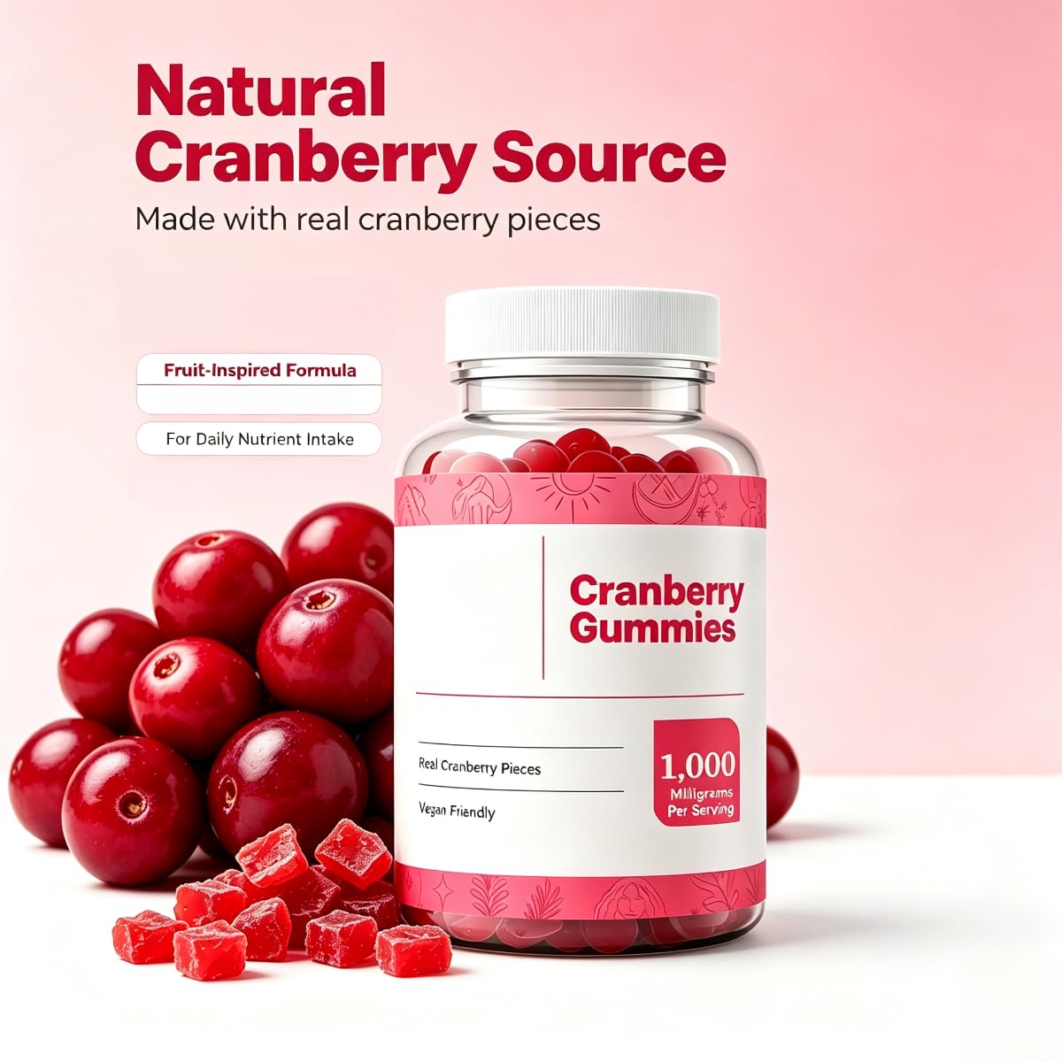 Caramelle gommose al mirtillo rosso – Sostiene il benessere femminile