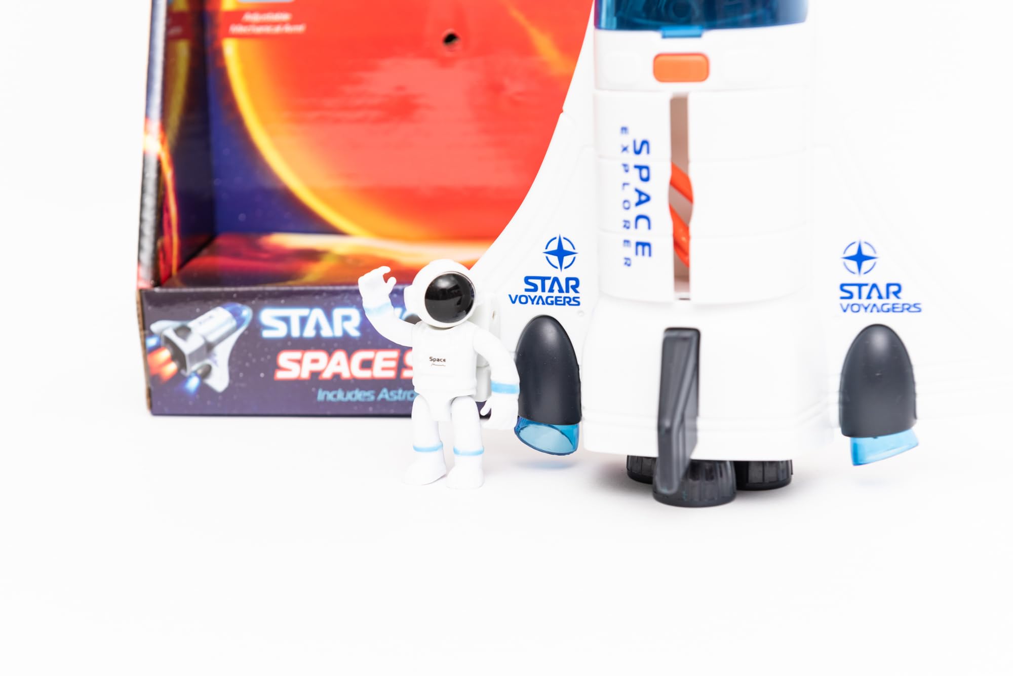 Star Voyagers Space Shuttle with Astronaut, White, Small - Image 3