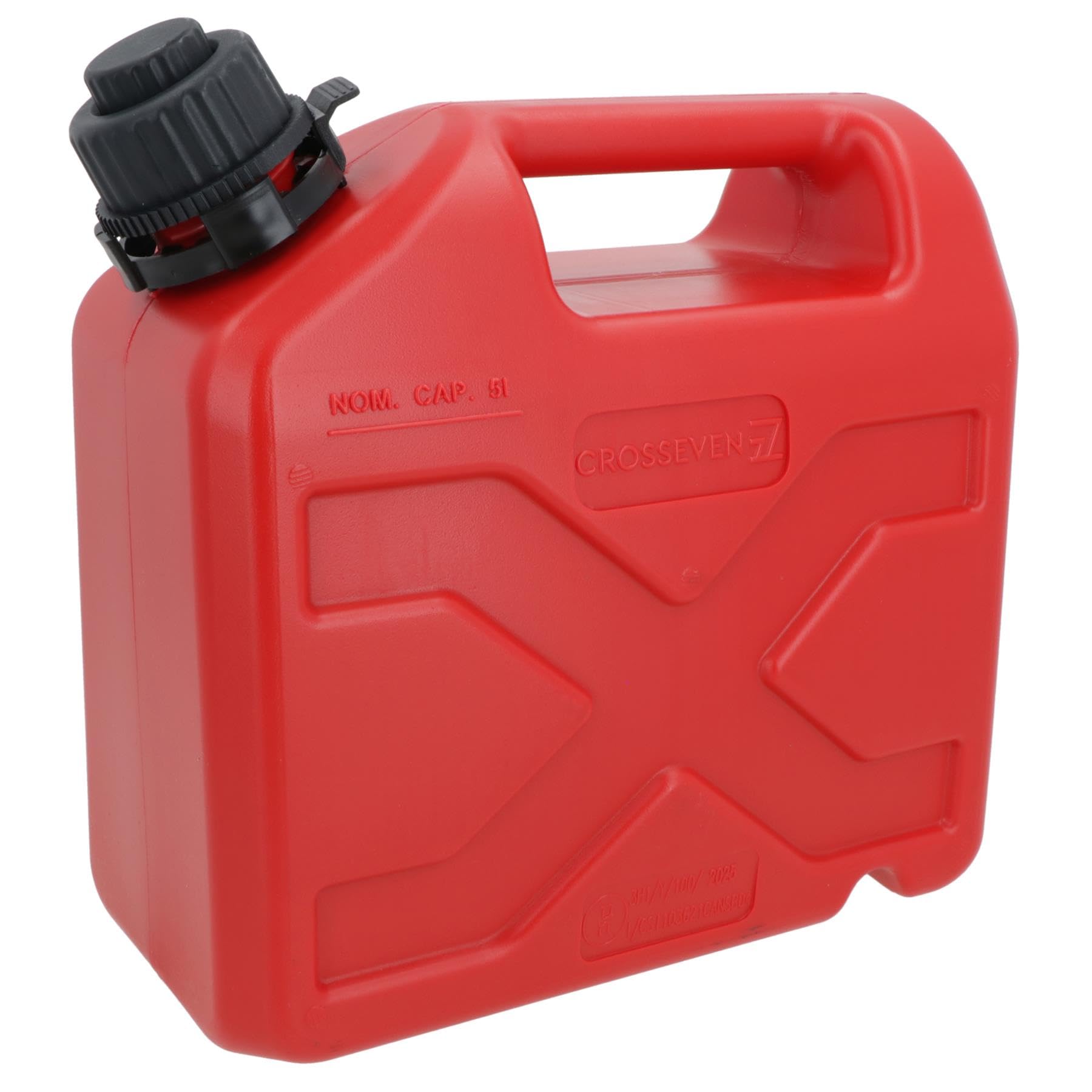 Jerrican en plastique 5 l avec bec verseur automatique pour essence et diesel, fabriqué en Italie