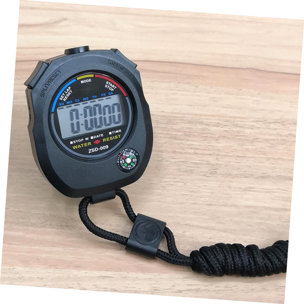 Cronometro Digitale Elettronico Zsd-009 6 Pezzi in Abs Nero | Portatile, Leggero e Pratico, per Partita e Allenamento, Set da 6 Pezzi