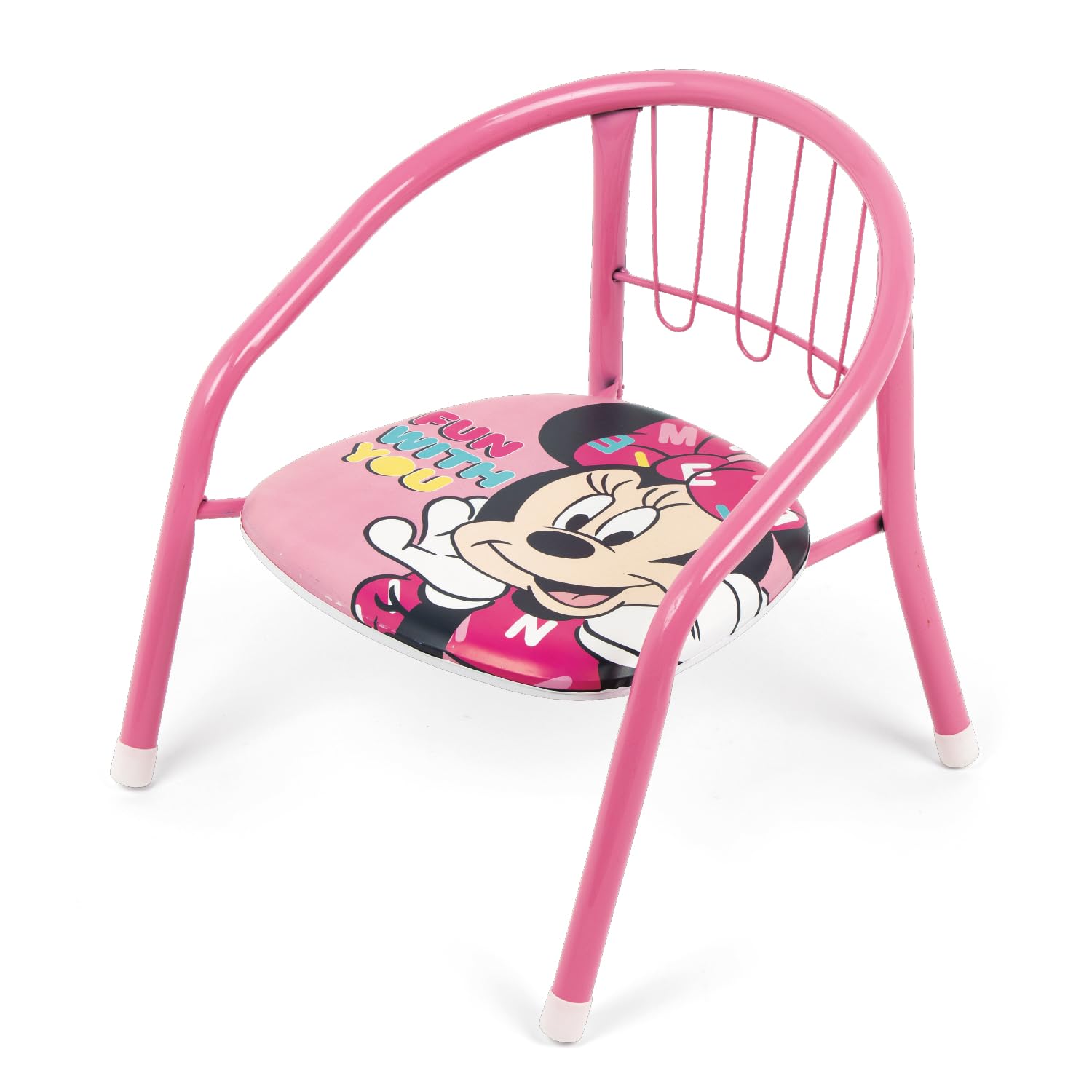 ARDITEX Silla Infantil Minnie Mouse Disney, Silla Metal 35,5 x 30 x 33,5 cm Rosa