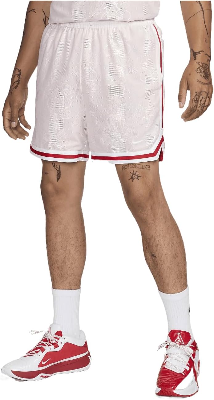 Giannis Men's 6" Dri-FIT DNA Basketball Shorts (Sail/White/White, FZ0827-133) Size Large