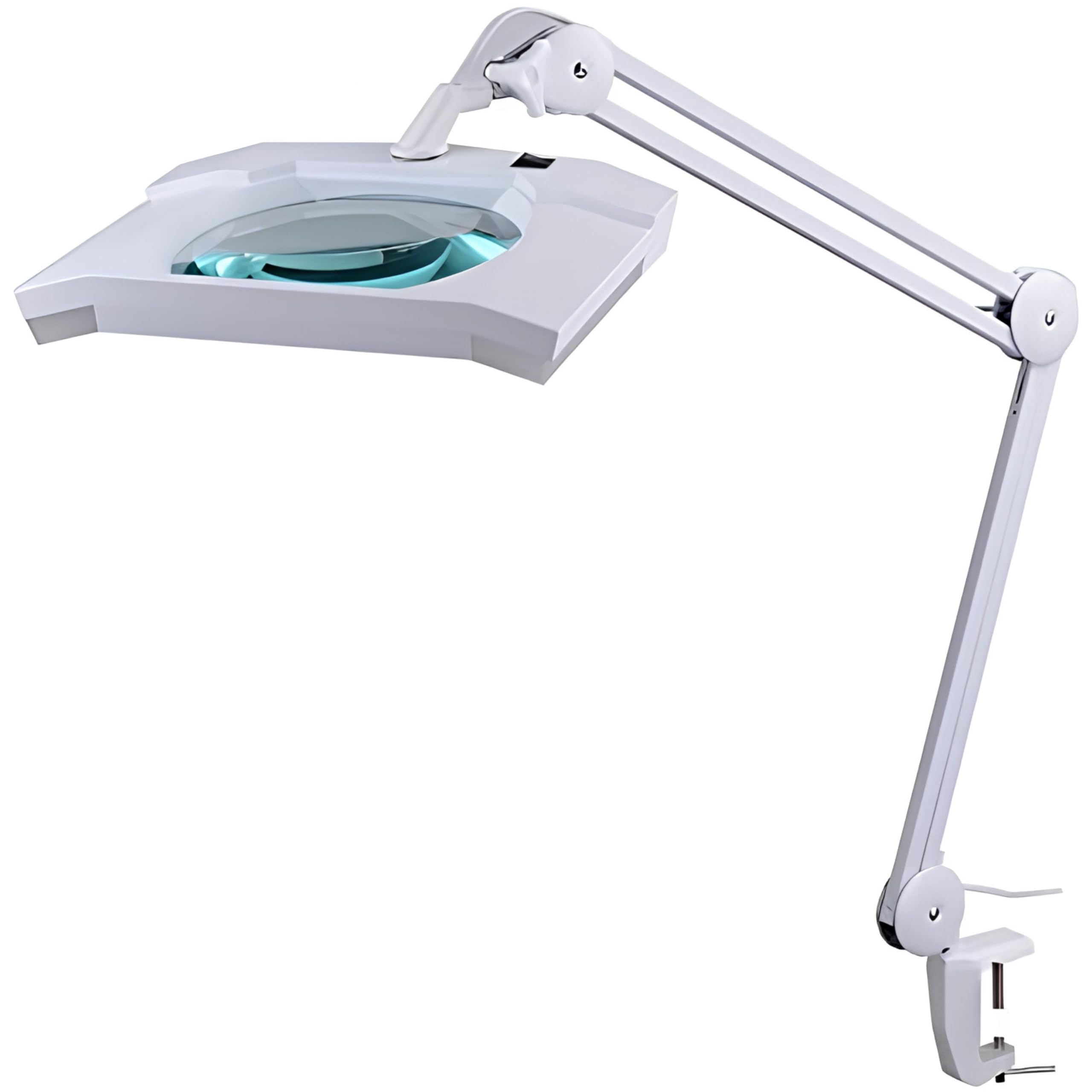 SEMP LIX LED Arbeitslicht – Lupen-Tischleuchte mit 3D-Linse und Tischklemme