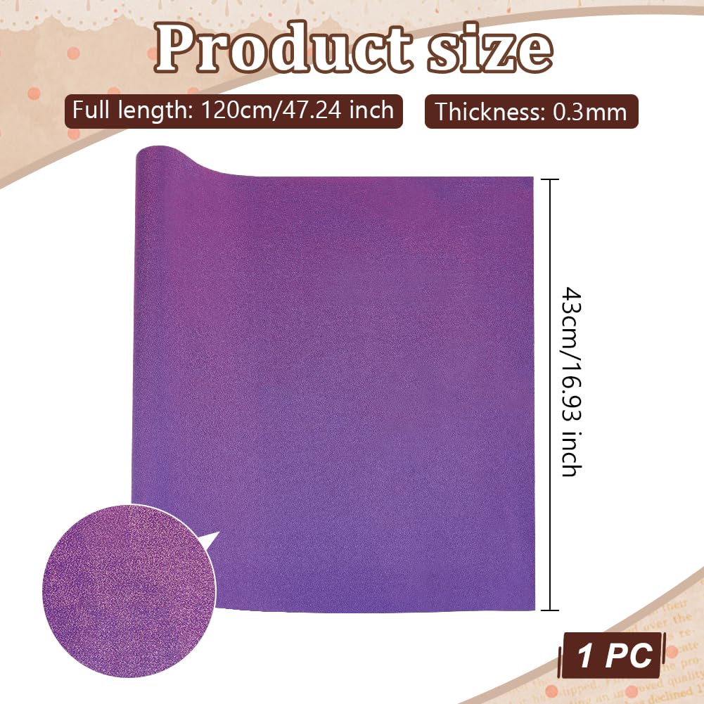 OLYCRAFT Tessuto per Rilegatura di Libri Glitter Viola da 120x43cm Superficie in Tessuto con Retro in Carta Tessuto per Rilegatura di Libri A Trama Stretta Superficie in Tessuto per Rilegatura