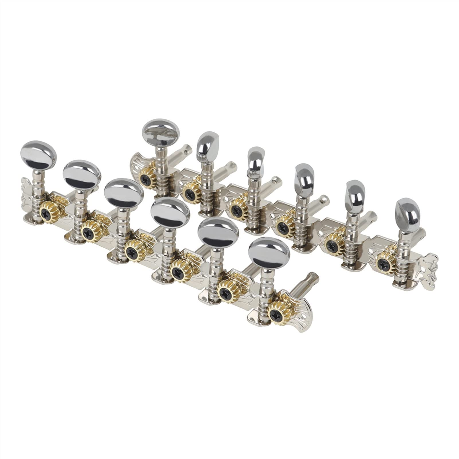Stimmwirbel Gitarrensaiten Gitarren-Tuning-Pegs. 6L 6R. String Tuner-Button Runde Maschinenköpfe Gitarre-Accs