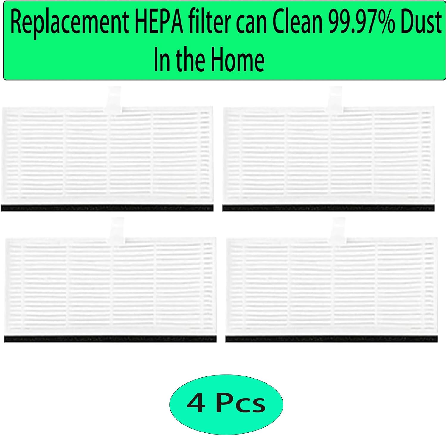 Replacement Spare Parts for Vactidy T6 /T7 /T8 Robot Vacuum 1 Main Brush 6 Side Brush 4 HEPA Filter 3 Mop Pad Accessories (14 Pack)
