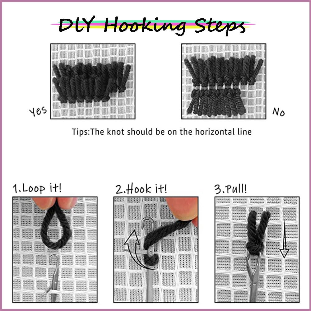 Kitquiver Zum Selber Knüpfen Set, Alpaka Ist Süß 23X35In/60X90Cm Diy Knüpfhaken Teppich Set Knüpfsets Latch Hook Kit Kreuzstich Set Für Diy Handwerk Geschenke Fußabtreter Hauptdekoration