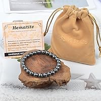 Vista 103 de MASSIVE BEADS Pulsera elástica de yoga hecha a mano con piedra natural, cristal curativo, energía, regalos para adultos unisex de 0.157 in, 0.236