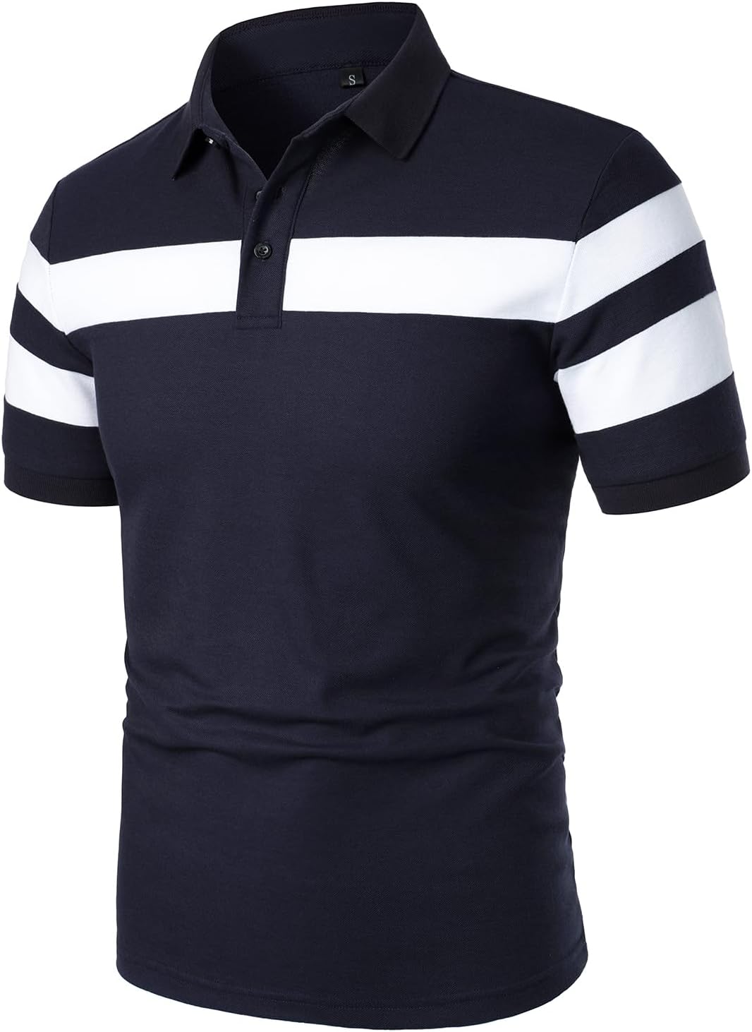 HOOD CREW Mens Short Sleeve Polo Shirts Stylish Design Summer T Shirt - Image 2