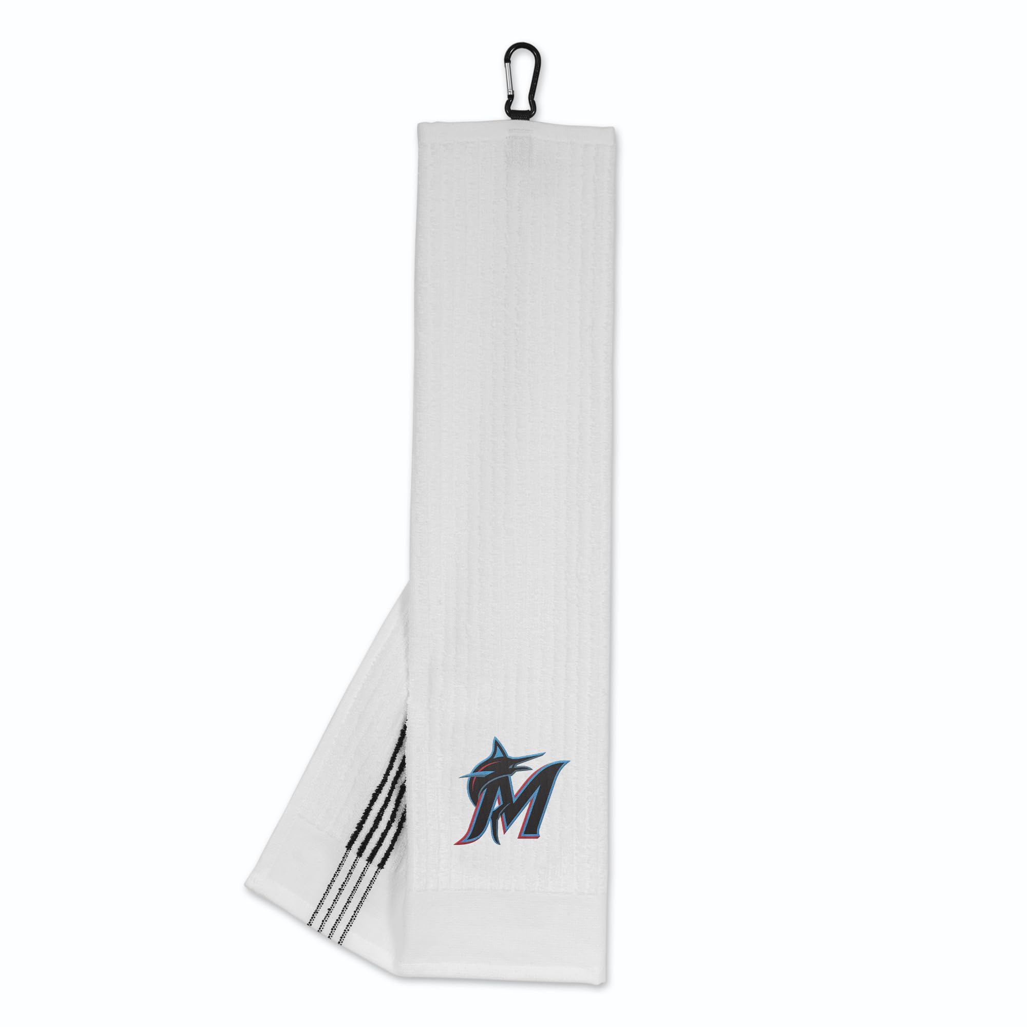 Team Effort Palm Beach Golf Embroidered Towel MLB Miami Marlins