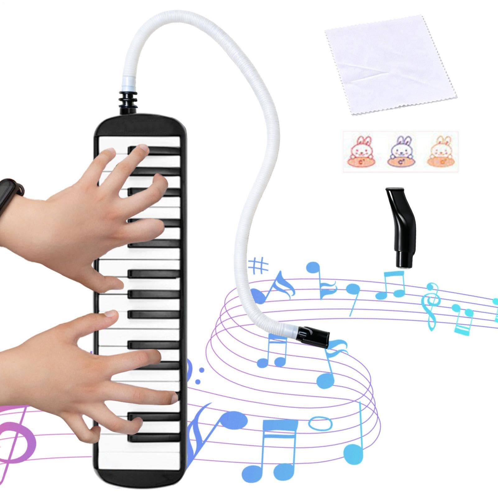 Melodica 32 Klawiszy 32-Klawiszowy Keyboard Perkusyjny Dla Początkujących Z | Instrumenty Muzyczne Dla Edukacji, Klasy, Domu, Podróży, Dorosłych,