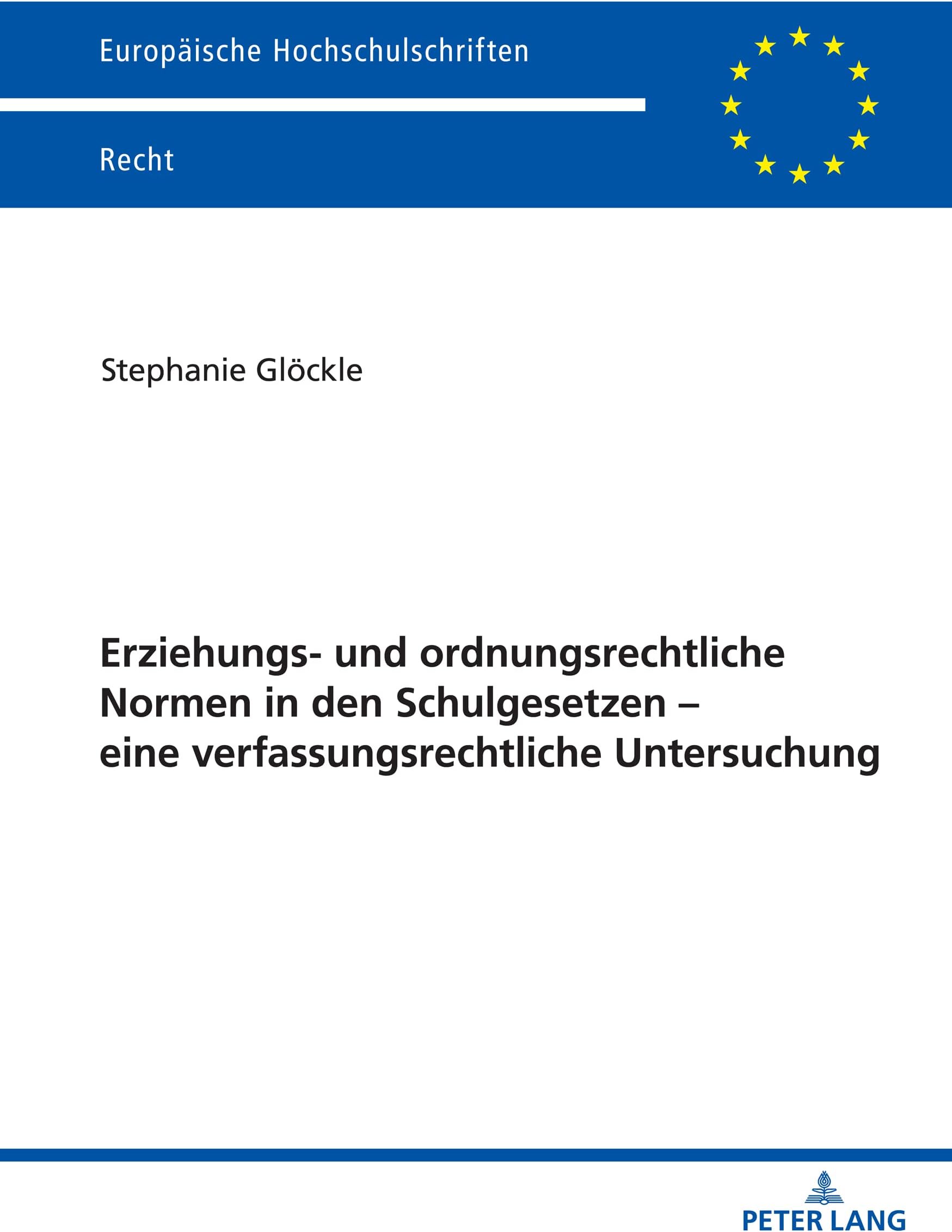 Erziehungs- und ordnungsrechtliche Normen in den S